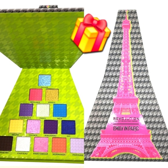 Revolution Paris Palette - Pink and Green eyeshadow Emily in Paris - Picture 1 of 1